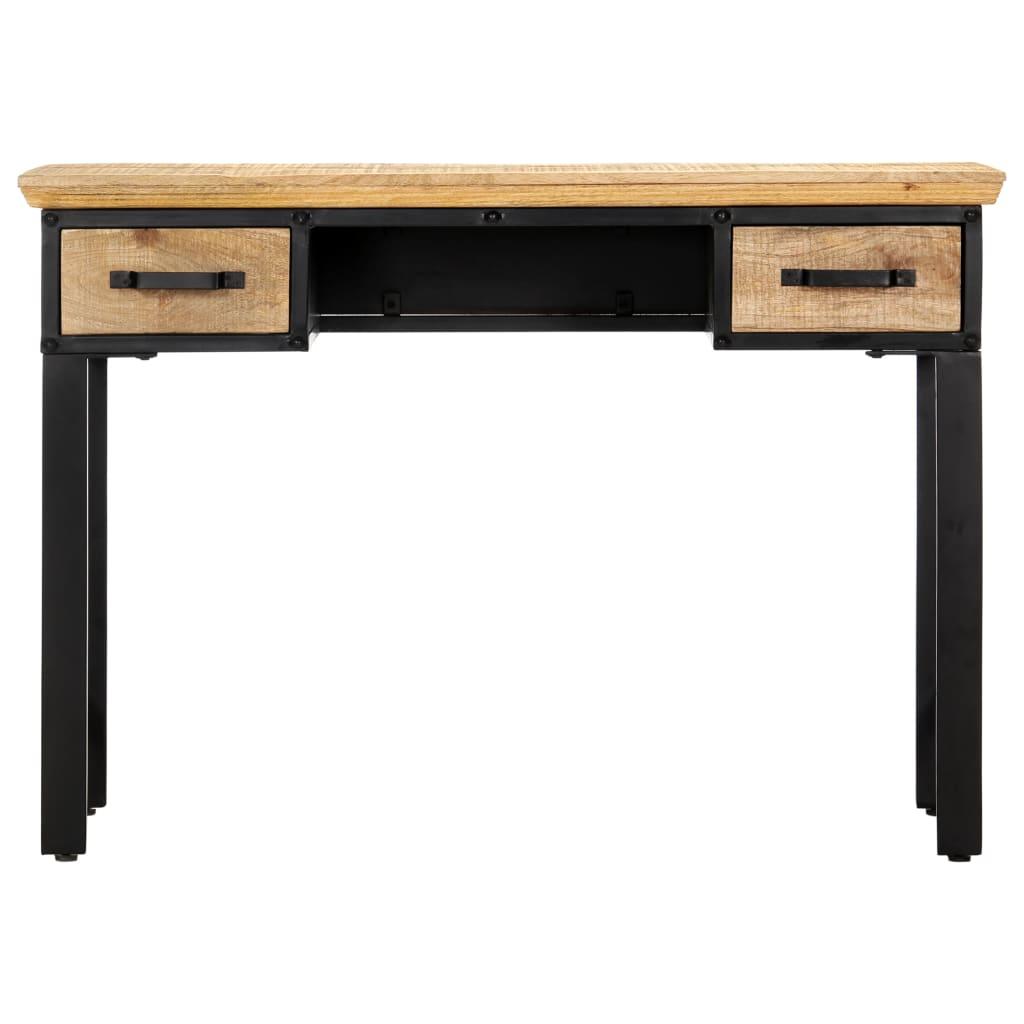 vidaXL Writing Table 43.3"x19.6"x29.9" Solid Mango Wood - PRHOMZ