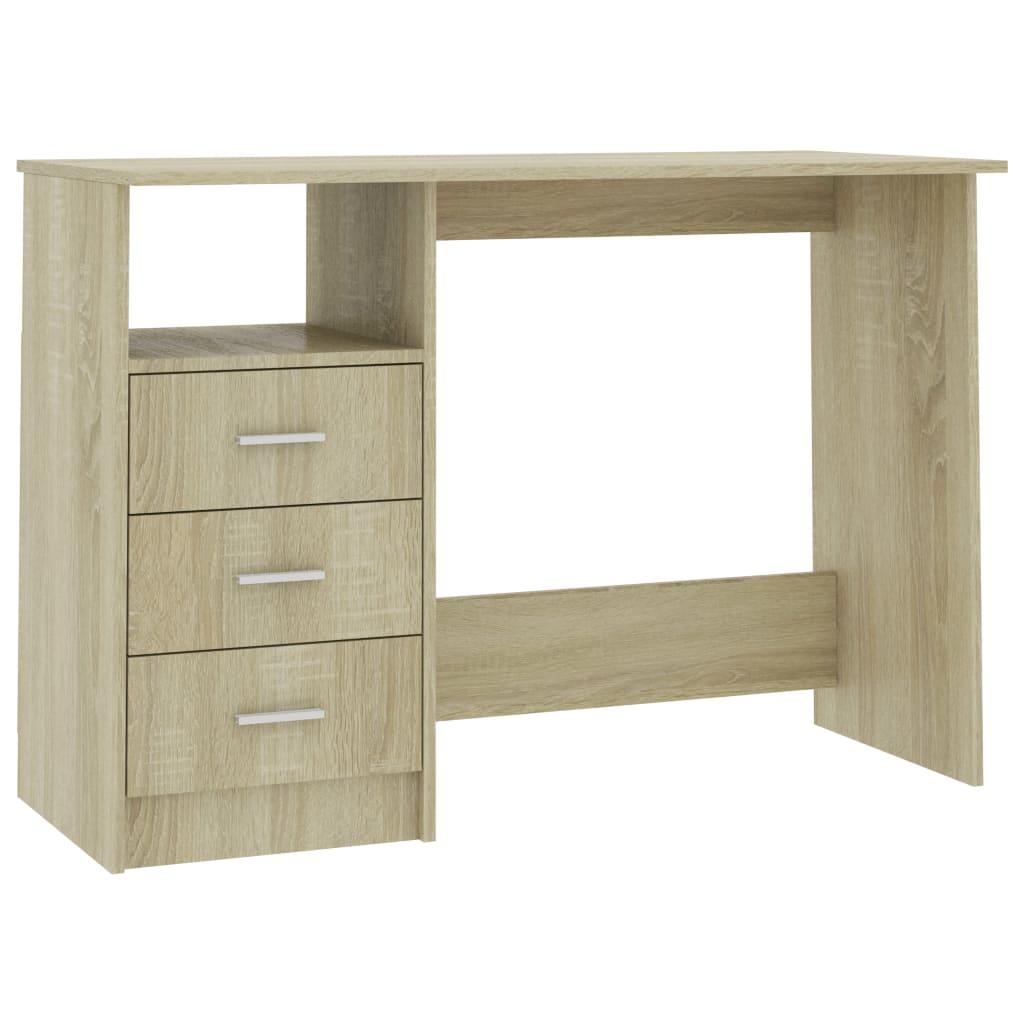 vidaXL Desk – Computer Workstation Table in Engineered Wood - PRHOMZ