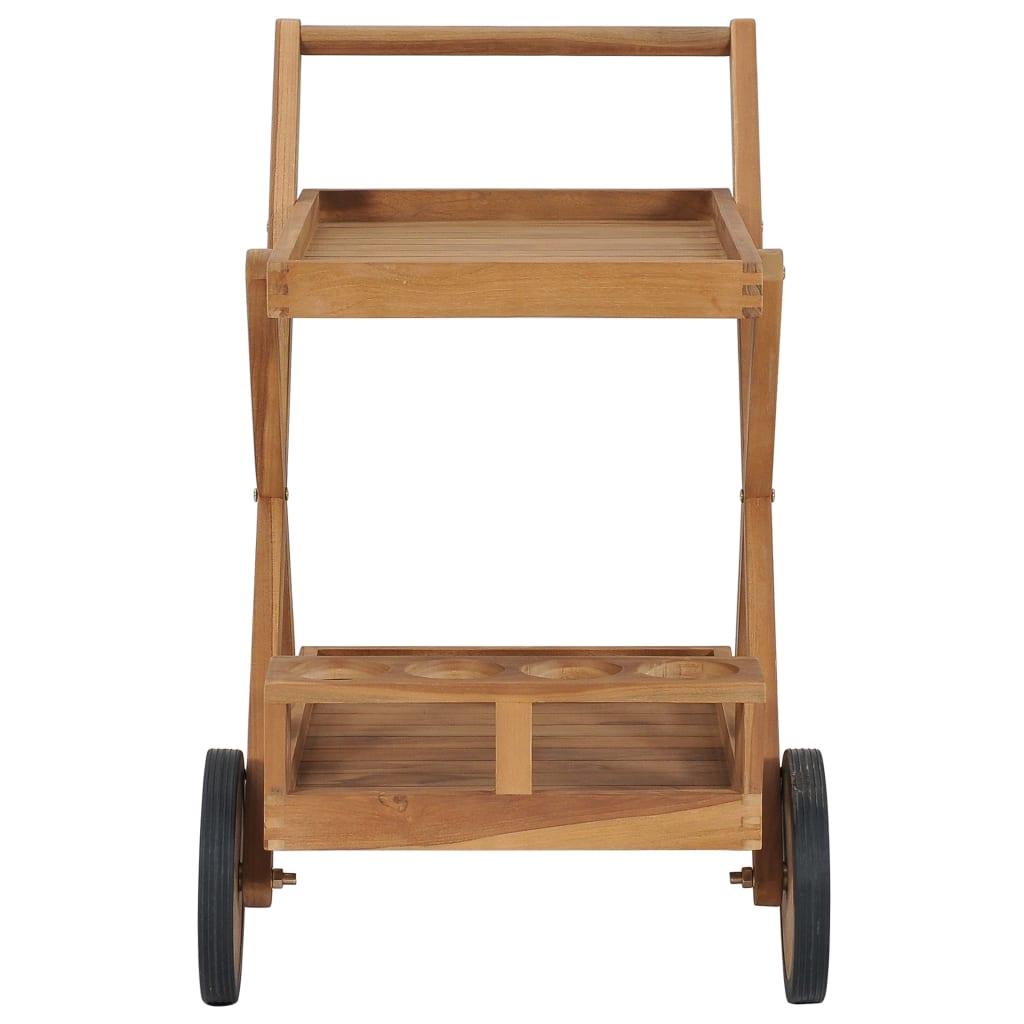 vidaXL Tea Trolley Solid Teak Wood - PRHOMZ