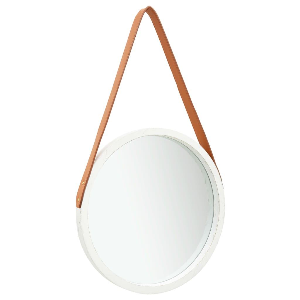 vidaXL Wall Mirror Vanity Retro Hanging Round Mirror for Bedroom Living Room - PRHOMZ