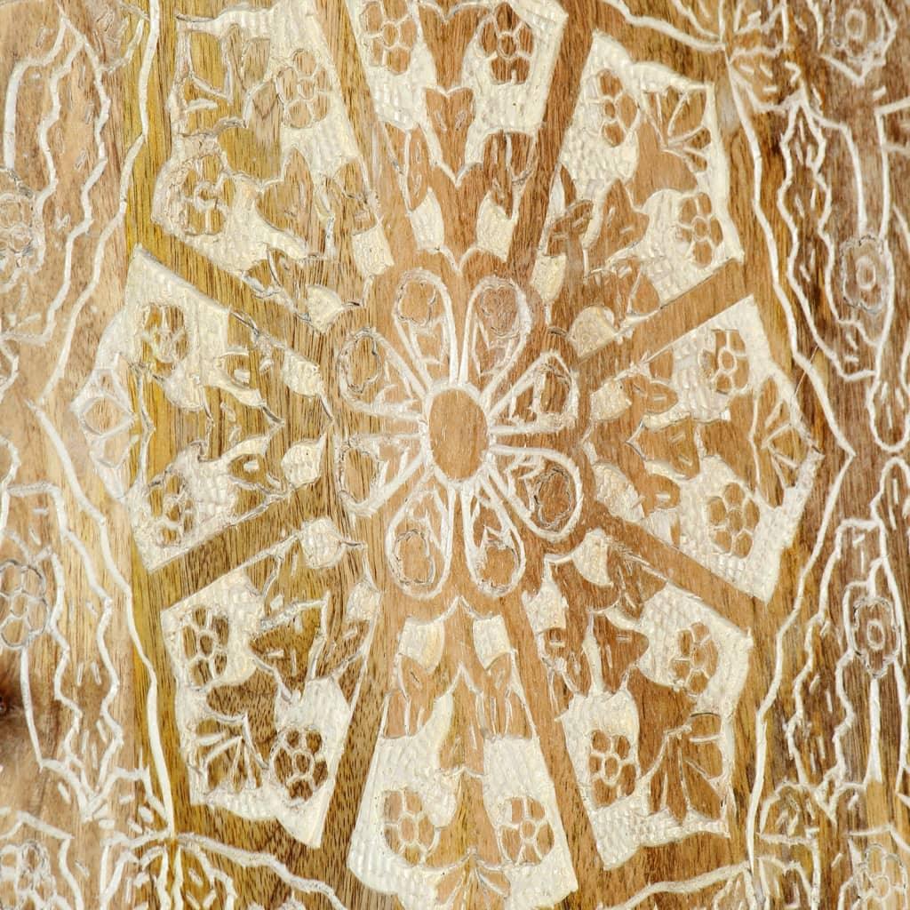vidaXL Wood Wall Panel Hand-Carved Decoration Wall Panels Solid Mango Wood - PRHOMZ