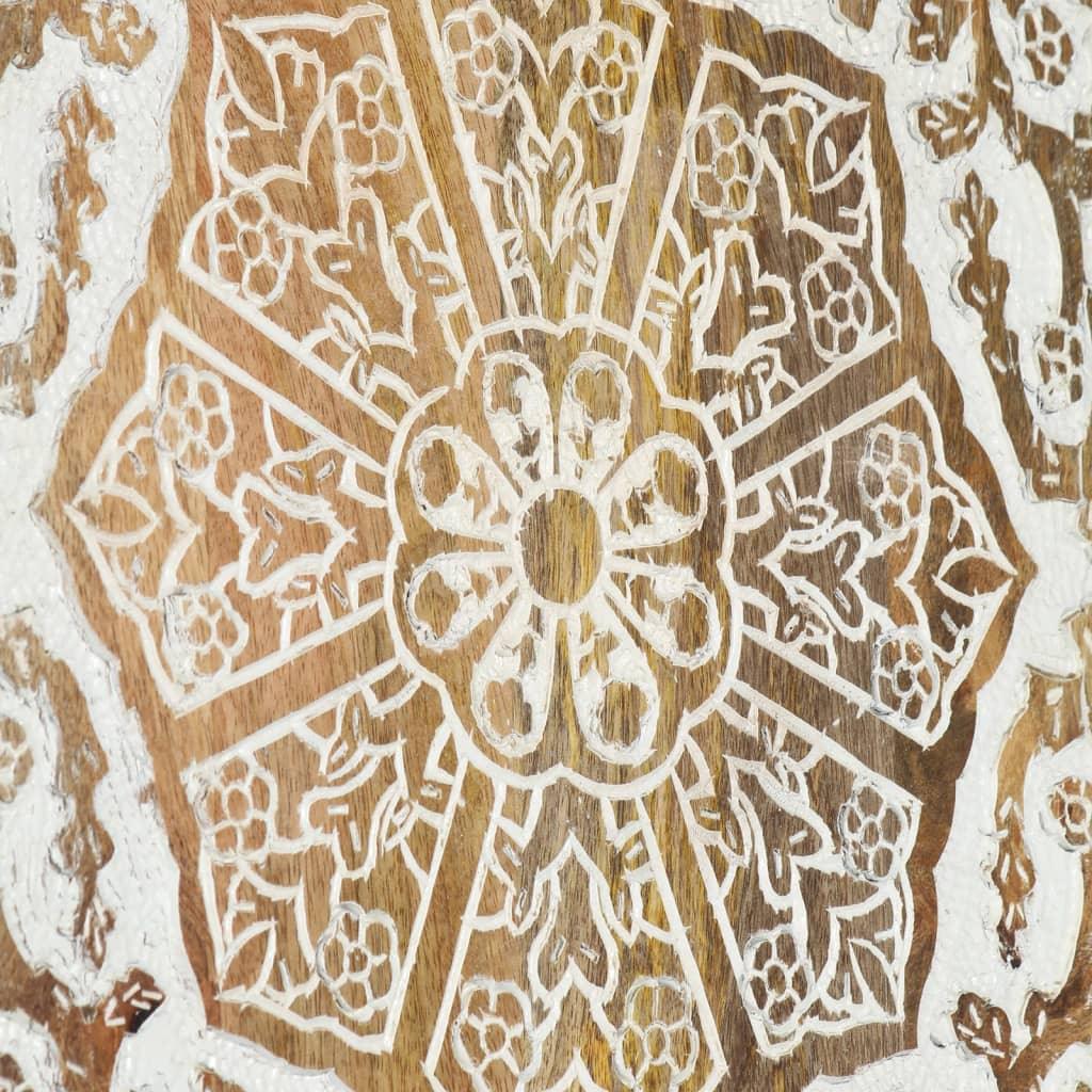 vidaXL Wood Wall Panel Hand-Carved Decoration Wall Panels Solid Mango Wood - PRHOMZ