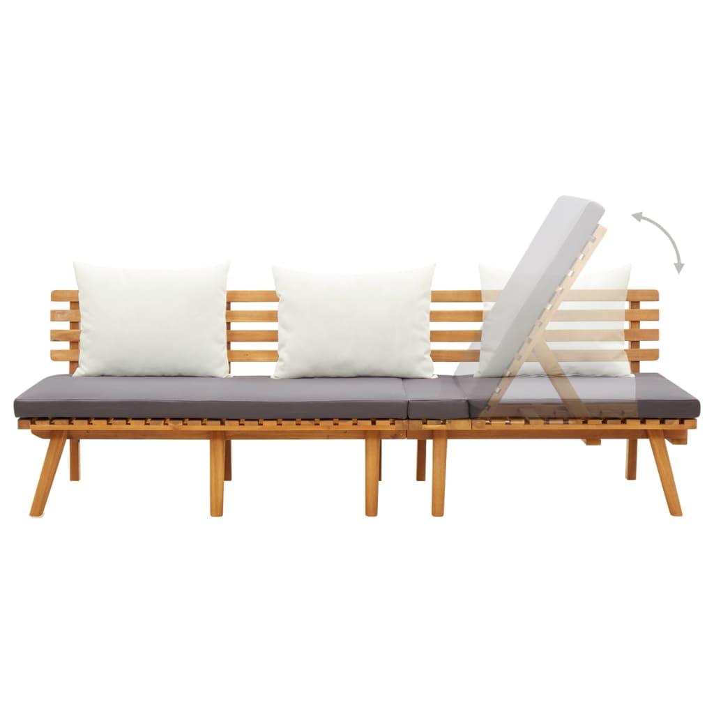vidaXL Garden Day Bed 78.7"x25.6" Solid Wood Acacia - PRHOMZ