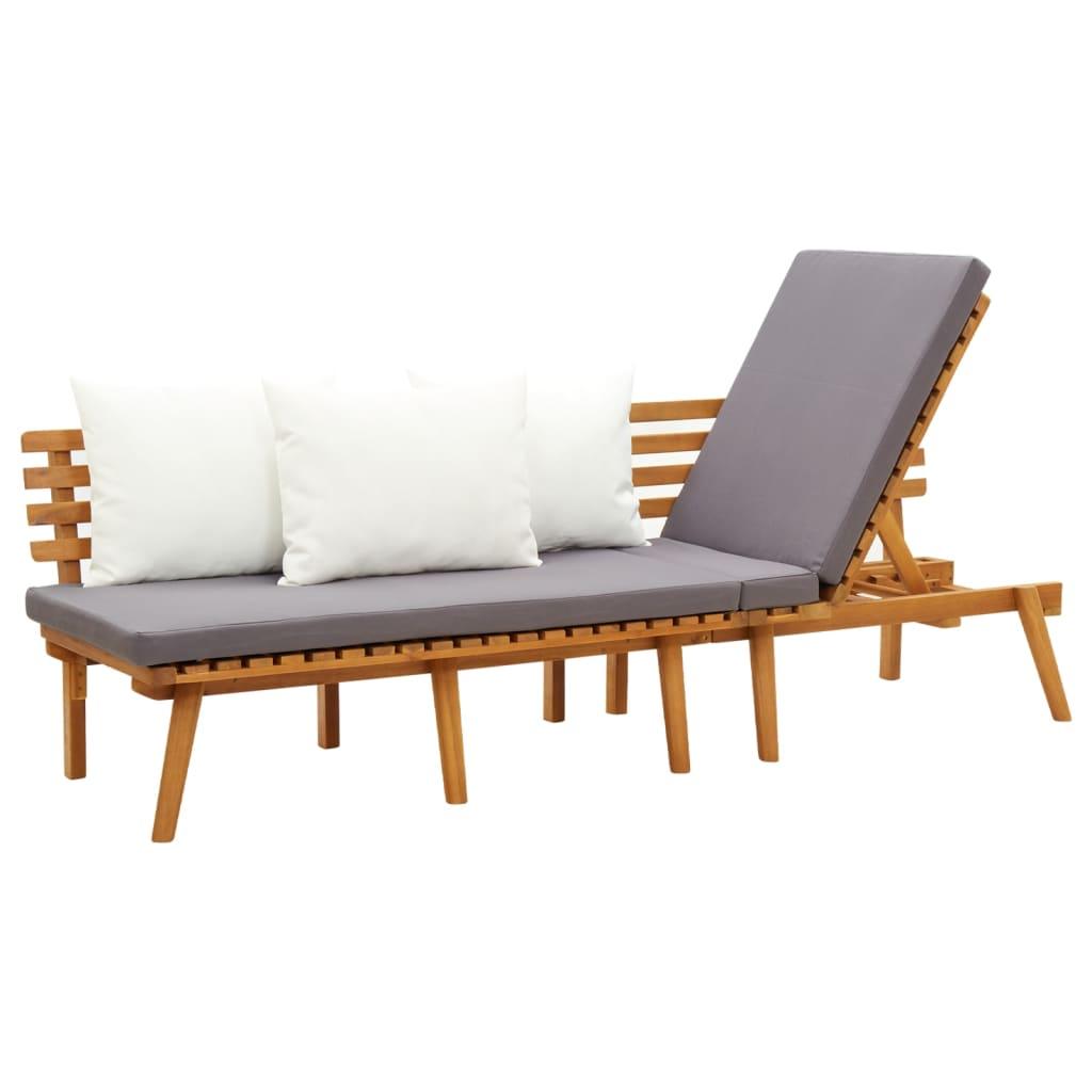 vidaXL Garden Day Bed 78.7"x25.6" Solid Wood Acacia - PRHOMZ