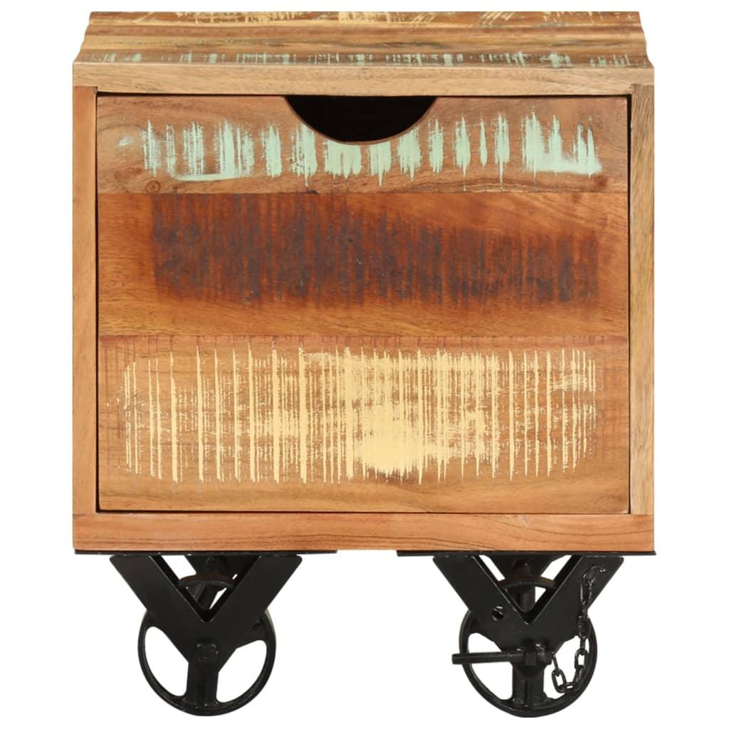 vidaXL Side Table End Table Living Room Coffee Table Solid Wood Reclaimed - PRHOMZ