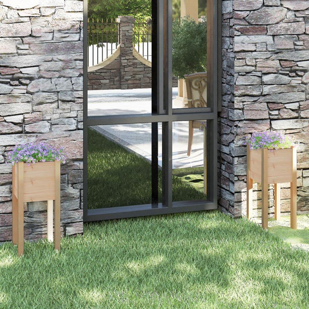 vidaXL Wall Cabinet Wall Mounted Beside Cabinet with Storage Solid Wood Pine - PRHOMZ