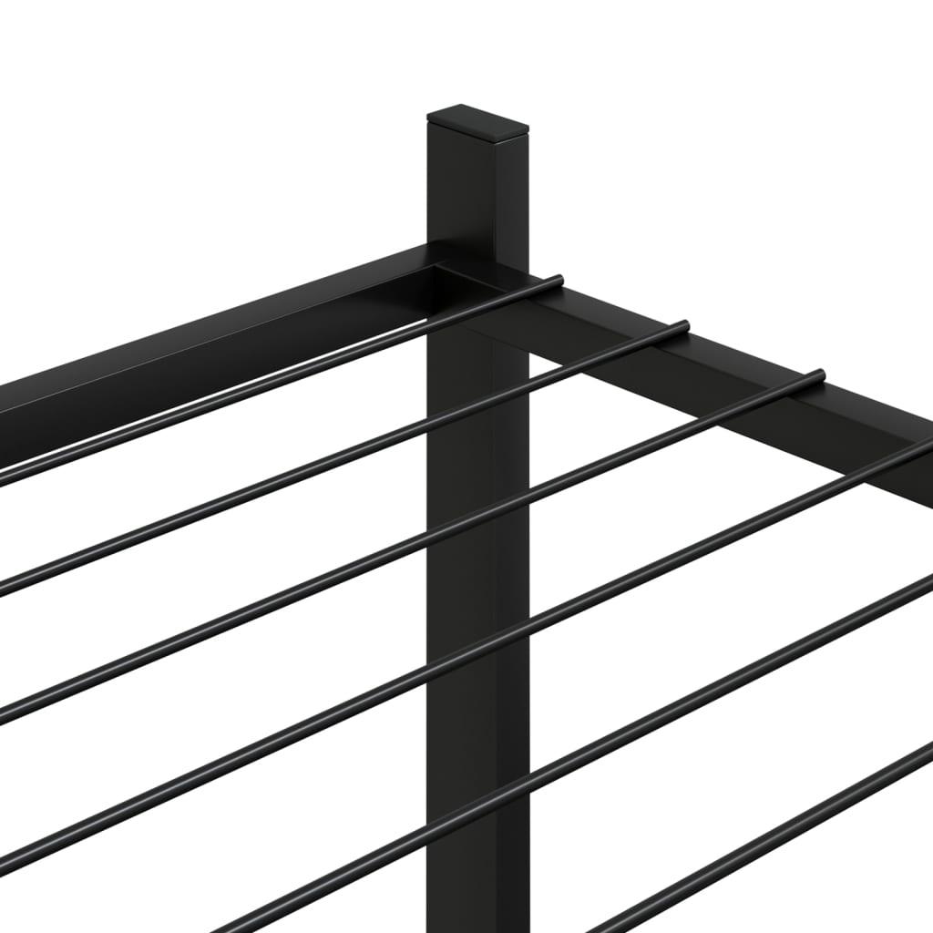 Flower Stand 32.7"x9.8"x39.4" Black Iron - PRHOMZ