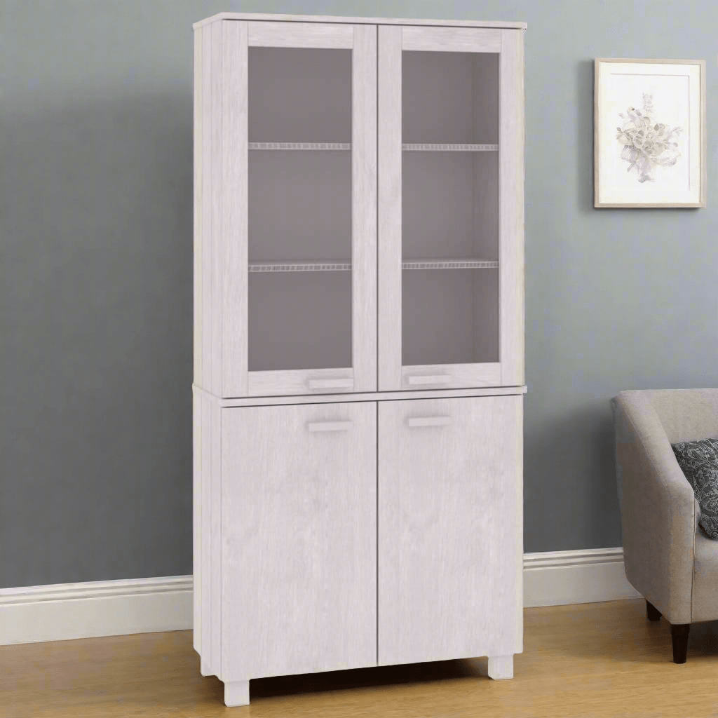 Cabinet for Living Room HAMAR Solid Wood Pine - PRHOMZ