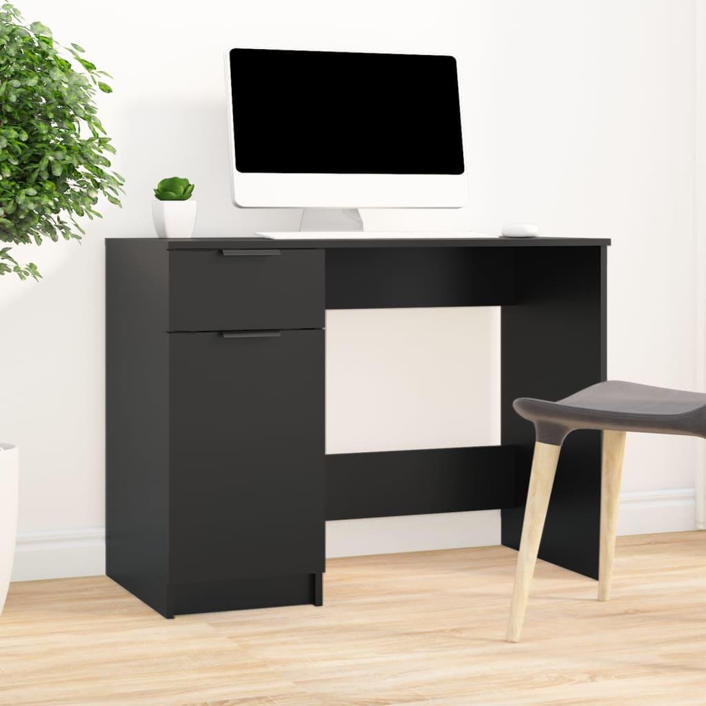 vidaXL Desk Writing Computer Table Furniture for Home Office Engineered Wood - PRHOMZ