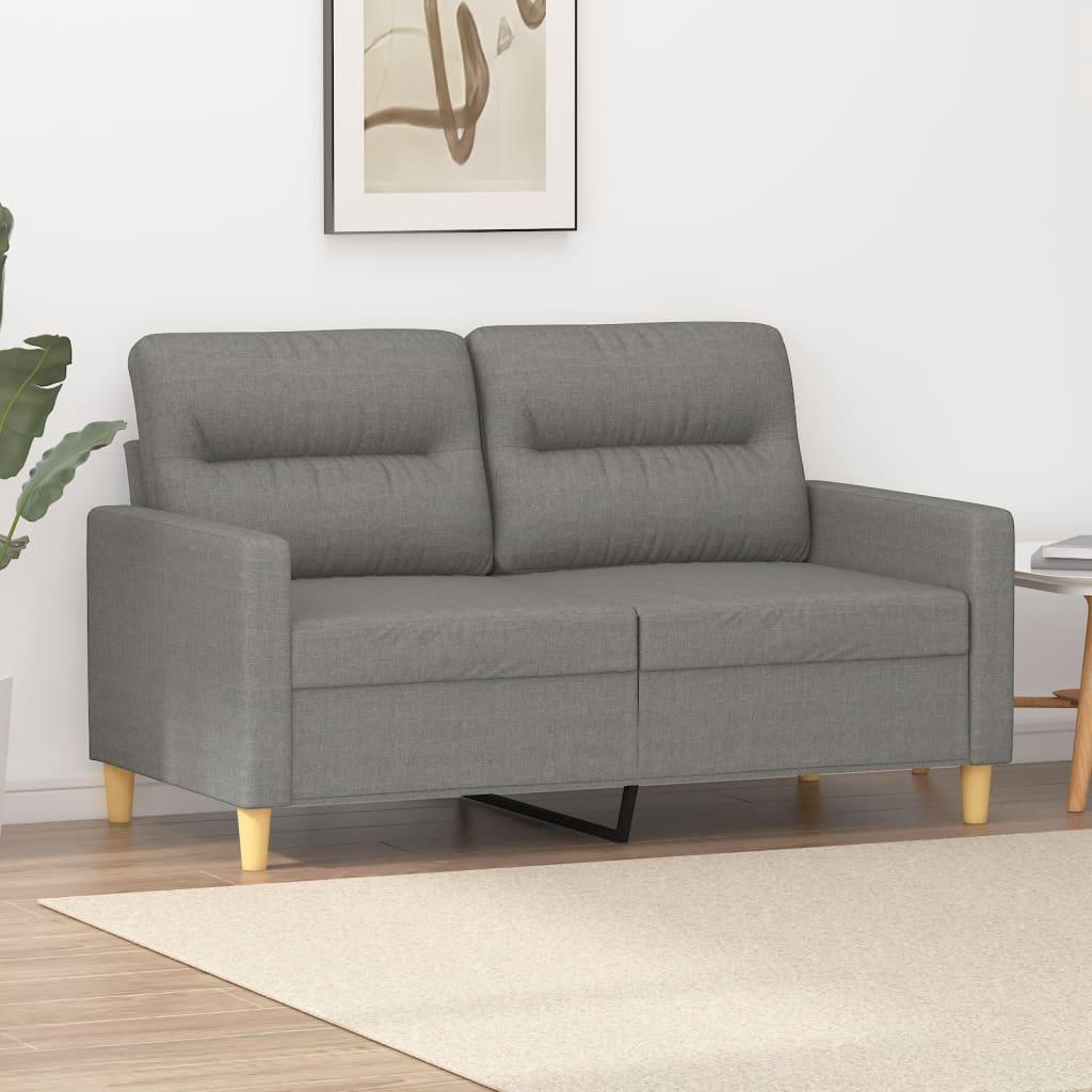 vidaXL Sofa Chair Dark Gray 23.6" Fabric - PRHOMZ