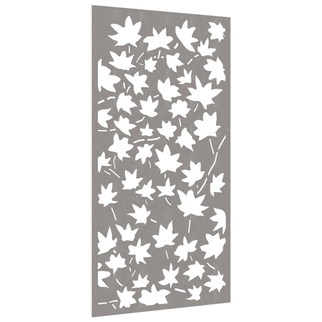 vidaXL Patio Wall Decoration 41.3"x21.7" Corten Steel Maple Leaf Design - PRHOMZ