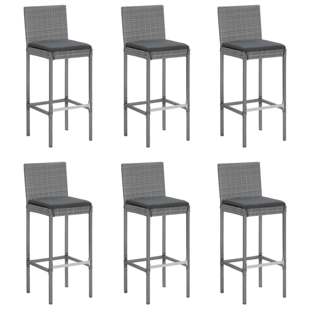 vidaXL Patio Bar Set – Outdoor Table & Chairs with Cushions - PRHOMZ