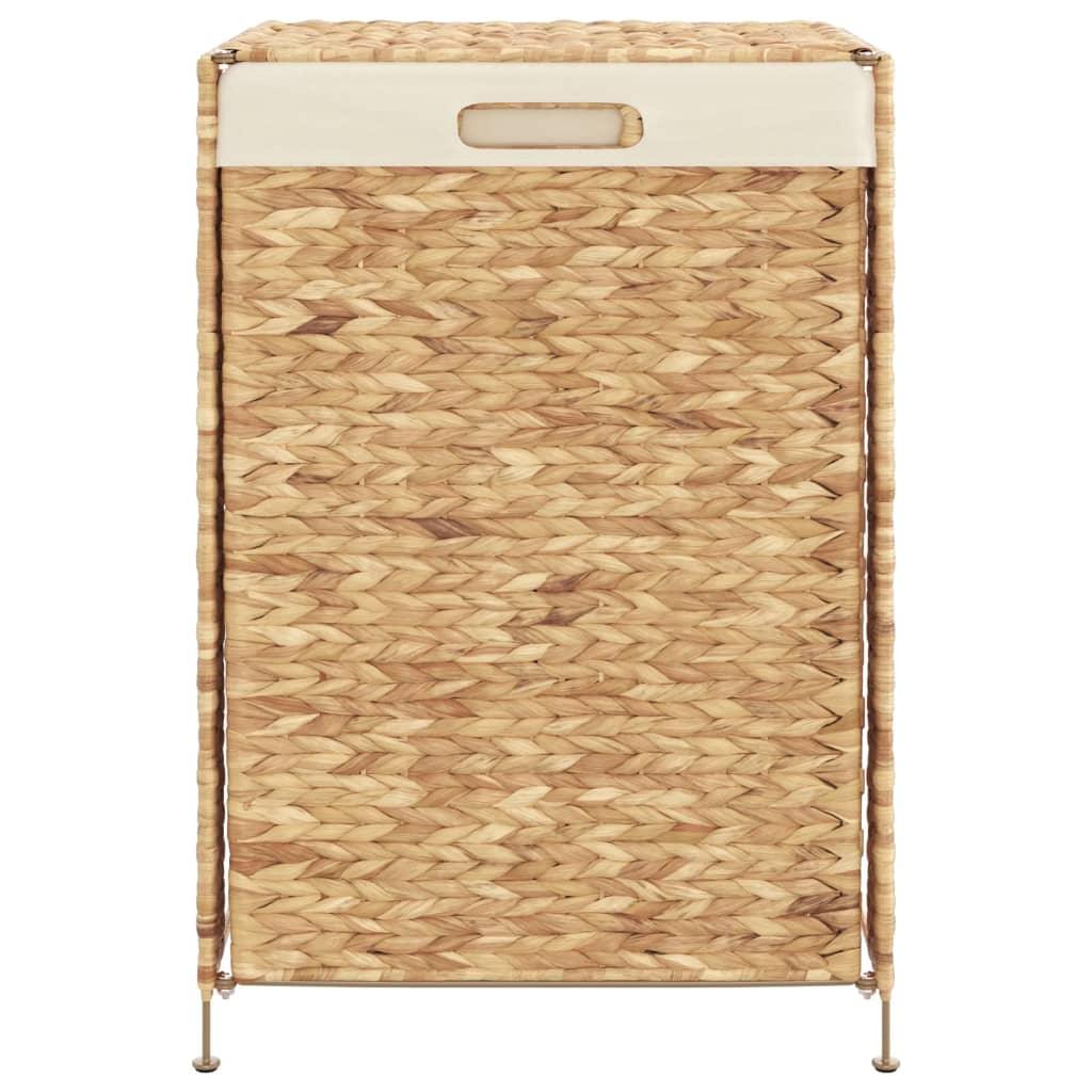 vidaXL Laundry Basket 17.3"x13.4"x25.2" Water Hyacinth - PRHOMZ