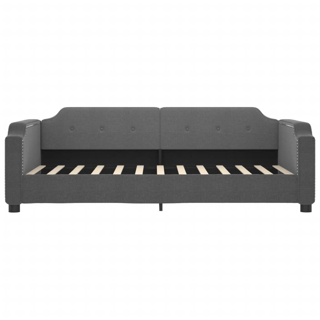 vidaXL Day Bed Dark Gray 39.4"x74.8" Twin Fabric - PRHOMZ