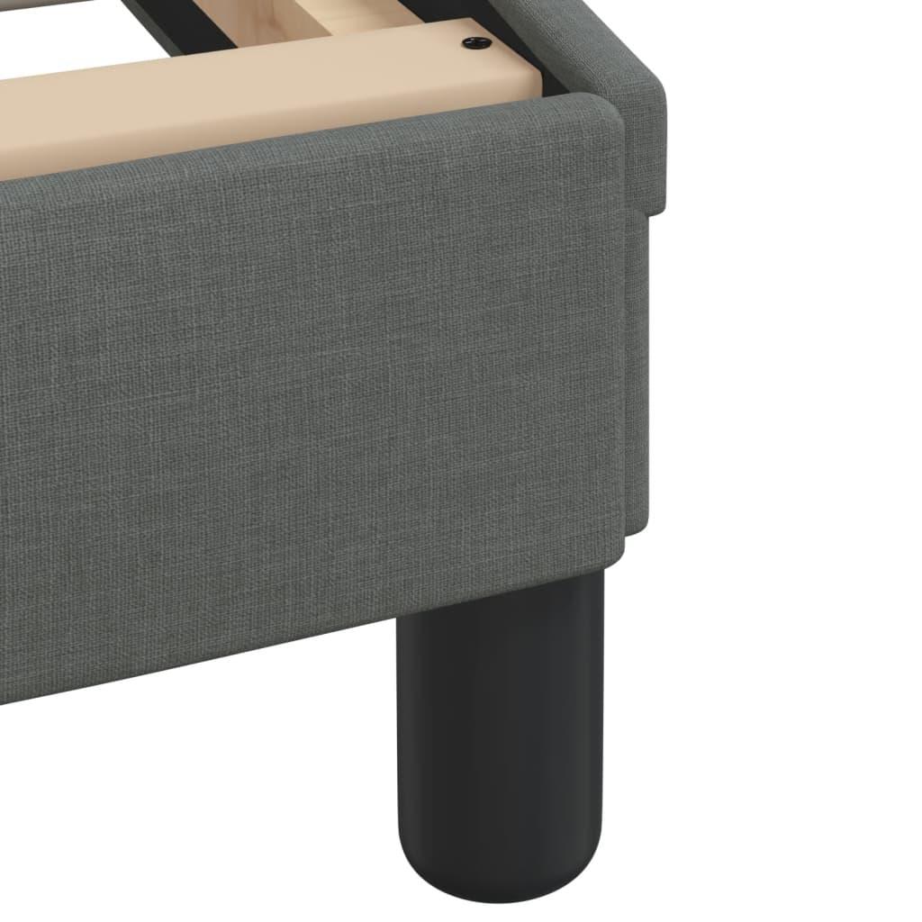 Twin XL Bed Frame with Headboard – Dark Gray Fabric 39.4"x79.9 - PRHOMZ