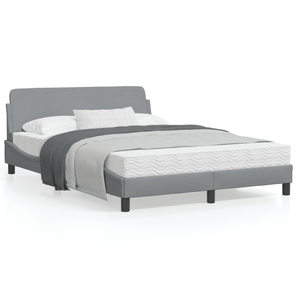 Twin XL Bed Frame with Headboard – Dark Gray Fabric 39.4"x79.9 - PRHOMZ