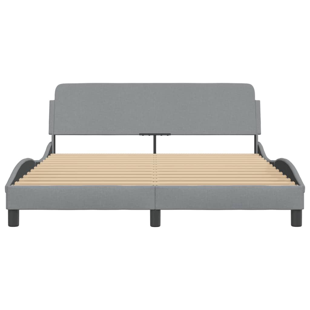 Twin XL Bed Frame with Headboard – Dark Gray Fabric 39.4"x79.9 - PRHOMZ
