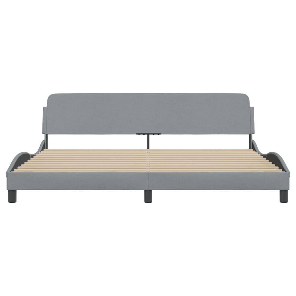 Twin XL Bed Frame with Headboard – Dark Gray Fabric 39.4"x79.9 - PRHOMZ