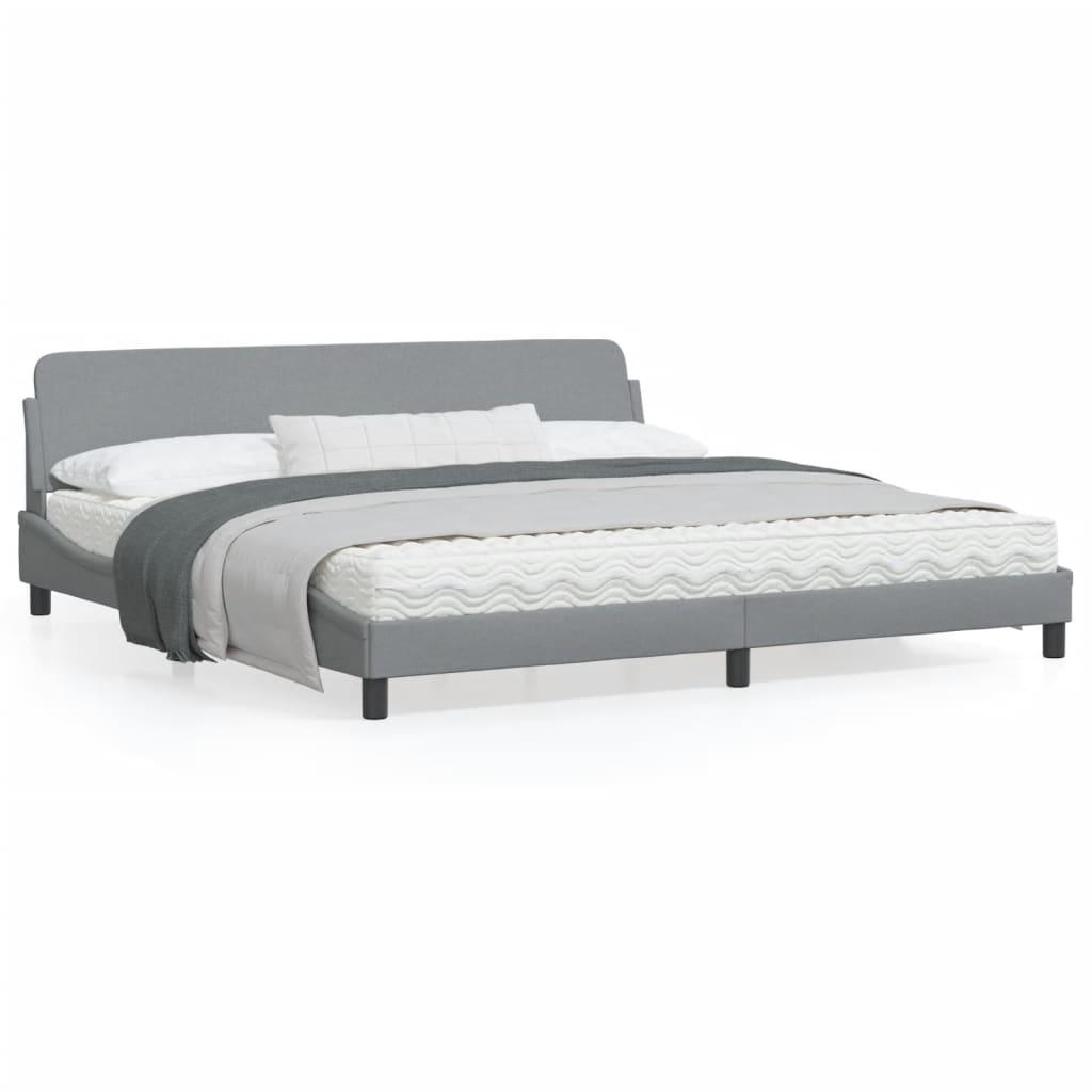 Twin XL Bed Frame with Headboard – Dark Gray Fabric 39.4"x79.9 - PRHOMZ