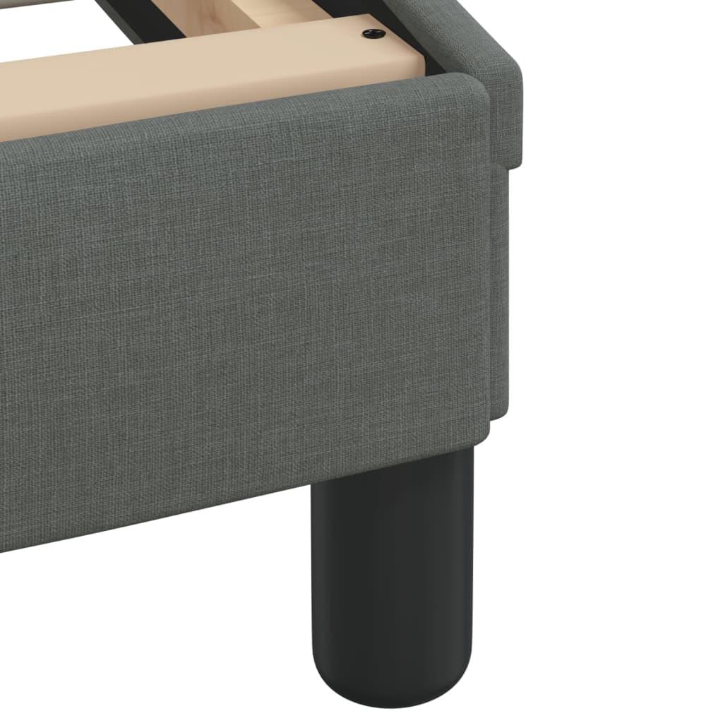 Twin XL Bed Frame with Headboard – Dark Gray Fabric 39.4"x79.9 - PRHOMZ