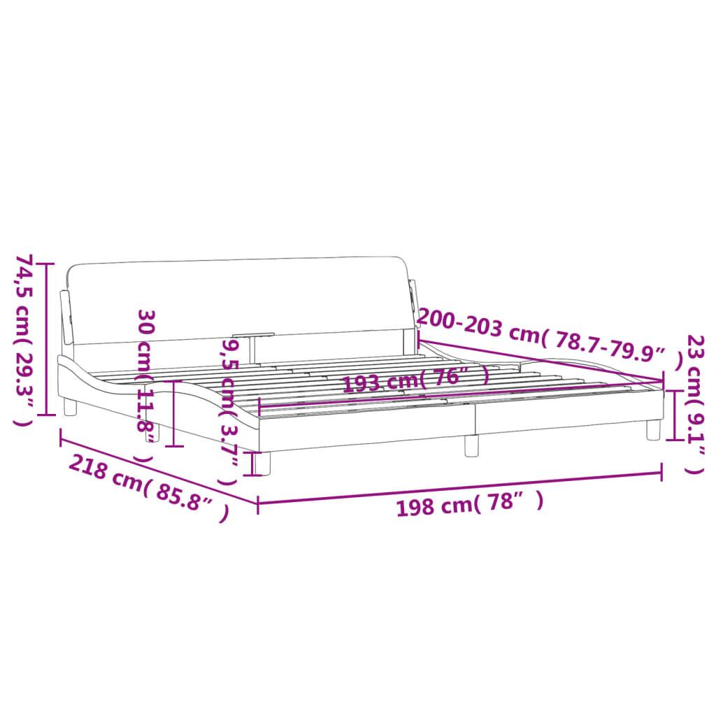 Twin XL Bed Frame with Headboard – Dark Gray Fabric 39.4"x79.9 - PRHOMZ