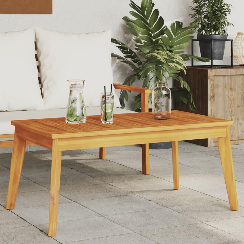vidaXL Patio Dining Table 39.4"x21.7"x17.7" Solid Wood Acacia - PRHOMZ