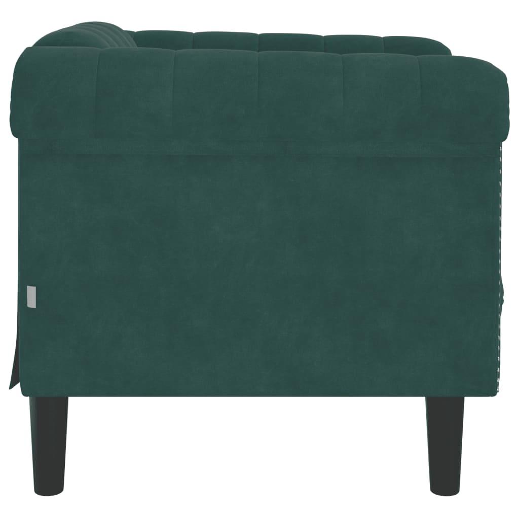 vidaXL Sofa Chair Dark Green Velvet - PRHOMZ