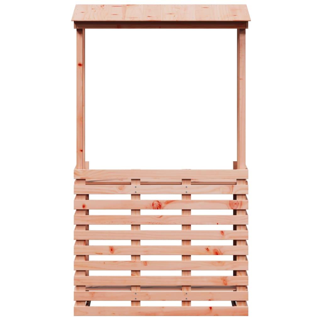 vidaXL Patio Bar Table with Roof Outdoor Garden Balcony Furniture Solid Wood - PRHOMZ