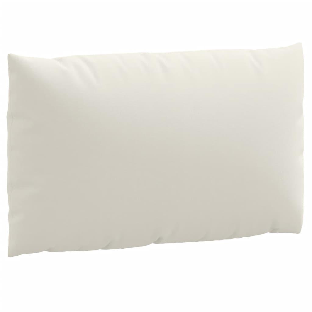 vidaXL Pallet Cushions 2 pcs Melange Cream Fabric - PRHOMZ
