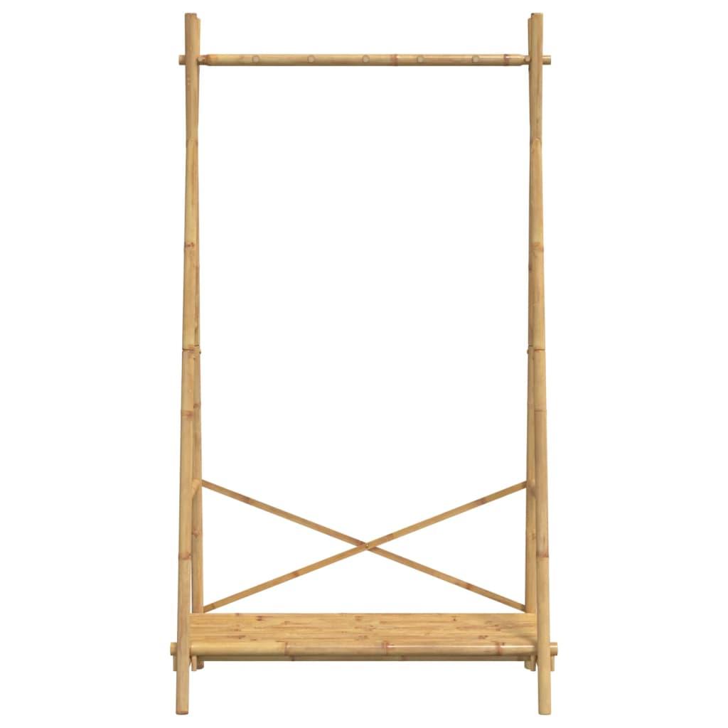 vidaXL Clothes Rack with Shelf 40.2"x19.7"x74.8" Bamboo - PRHOMZ