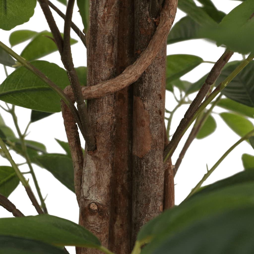 vidaXL Artificial Lemon Tree with 3 Trunks Green 33.5" PP - PRHOMZ