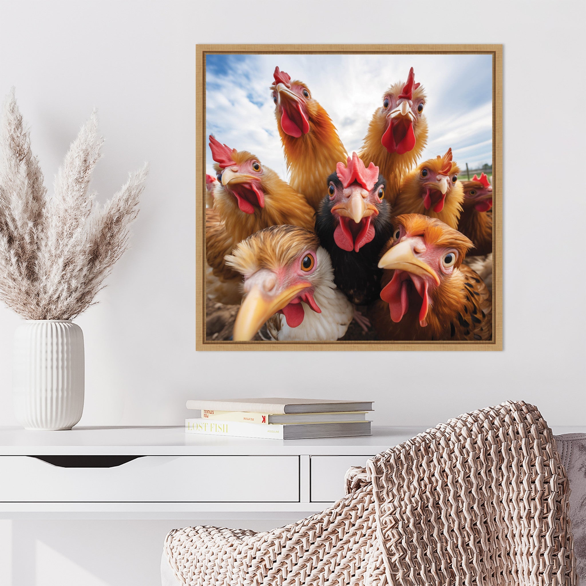 Funny Chicken Selfie by The Creative Bunch Studio