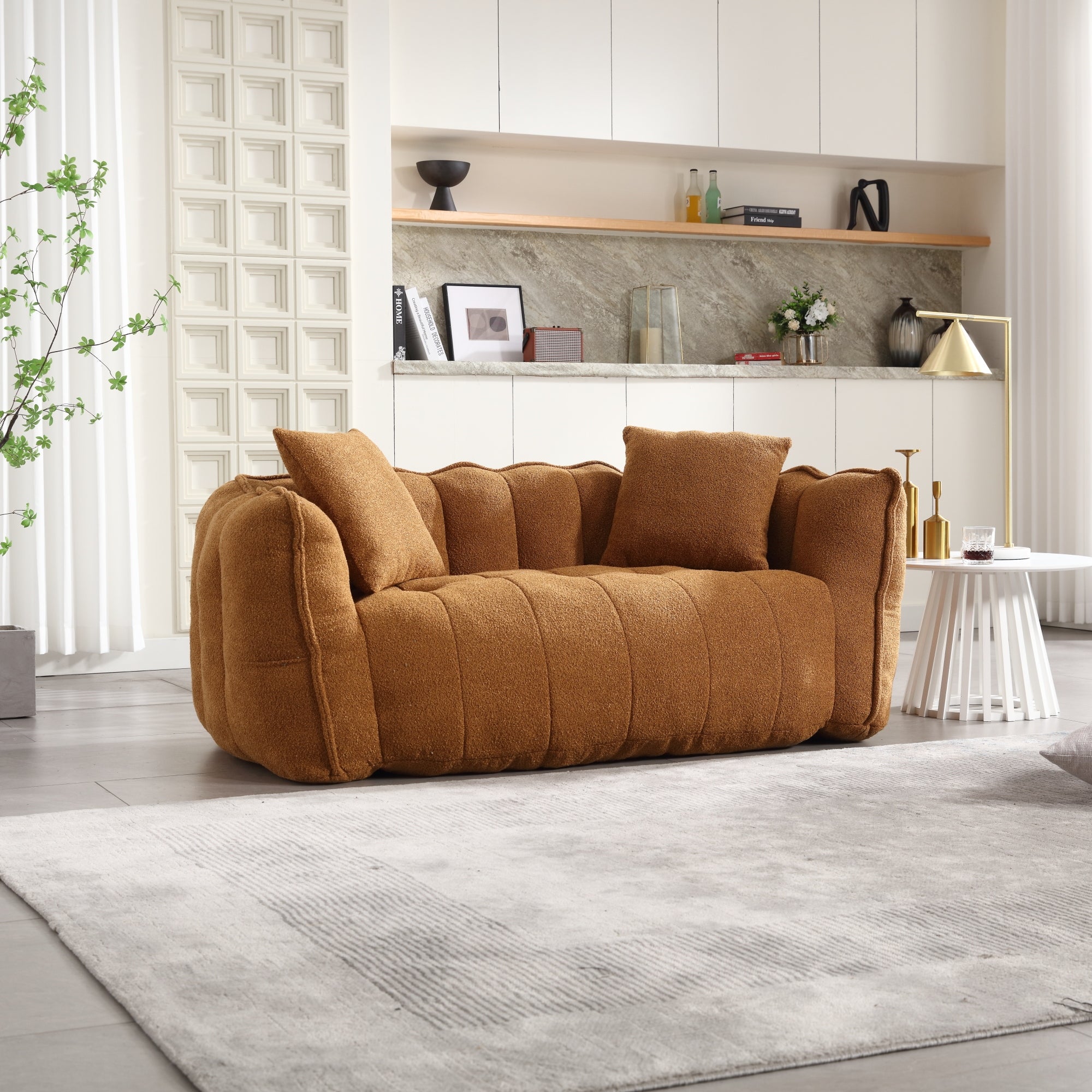 Cozy Beanbag Chair with High Resilience Foam Core