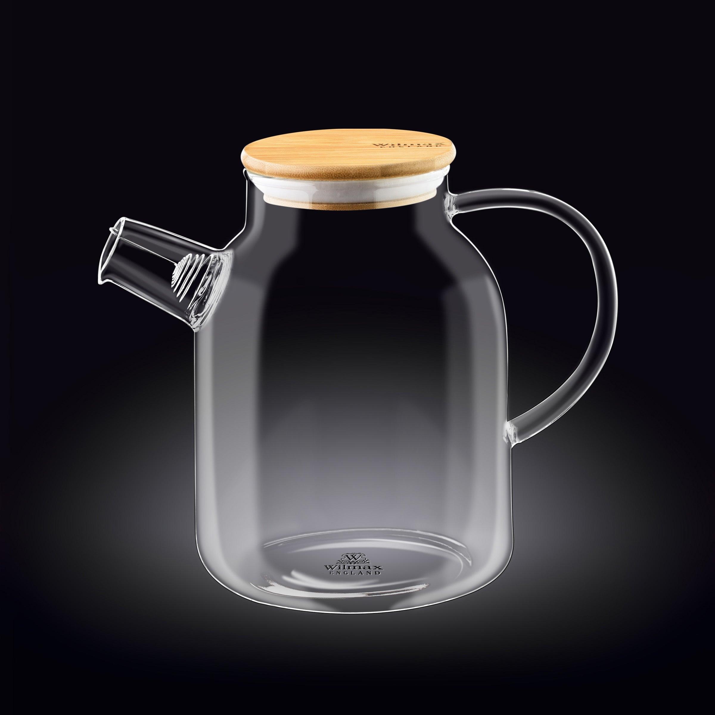 Thermo Glass Teapot 54 Fl Oz | High temperature and shock resistant - PRHOMZ