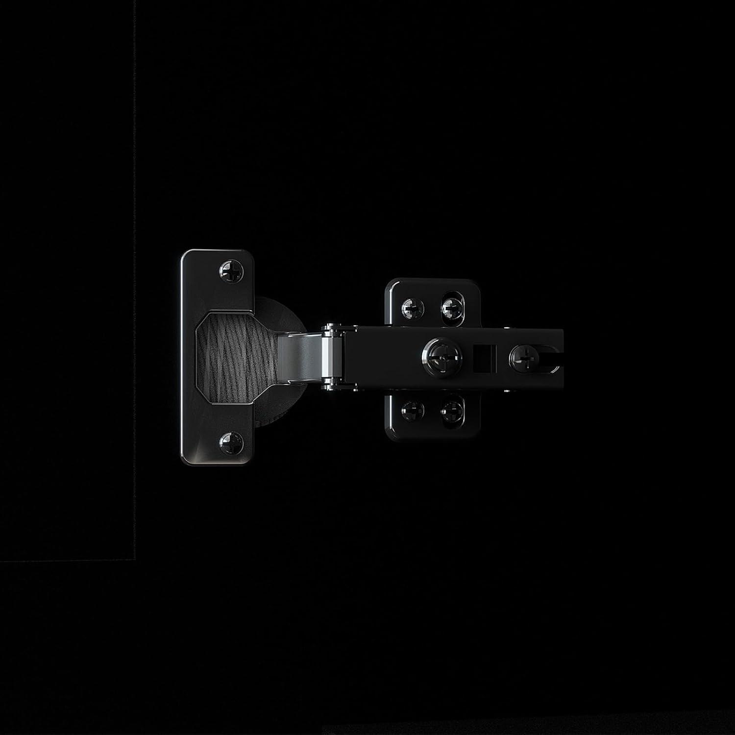 Modern Black Wooden Armoire Wardrobe with Mirror, 2 Doors, Drawers & Shelving | Large Capacity Closet for Bedroom - PRHOMZ