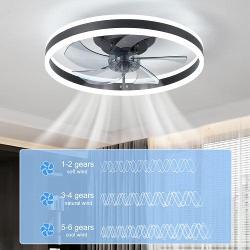 Ceiling Fan With Lighted Dimmable LEDs Unusable Unusable Platform - PRHOMZ