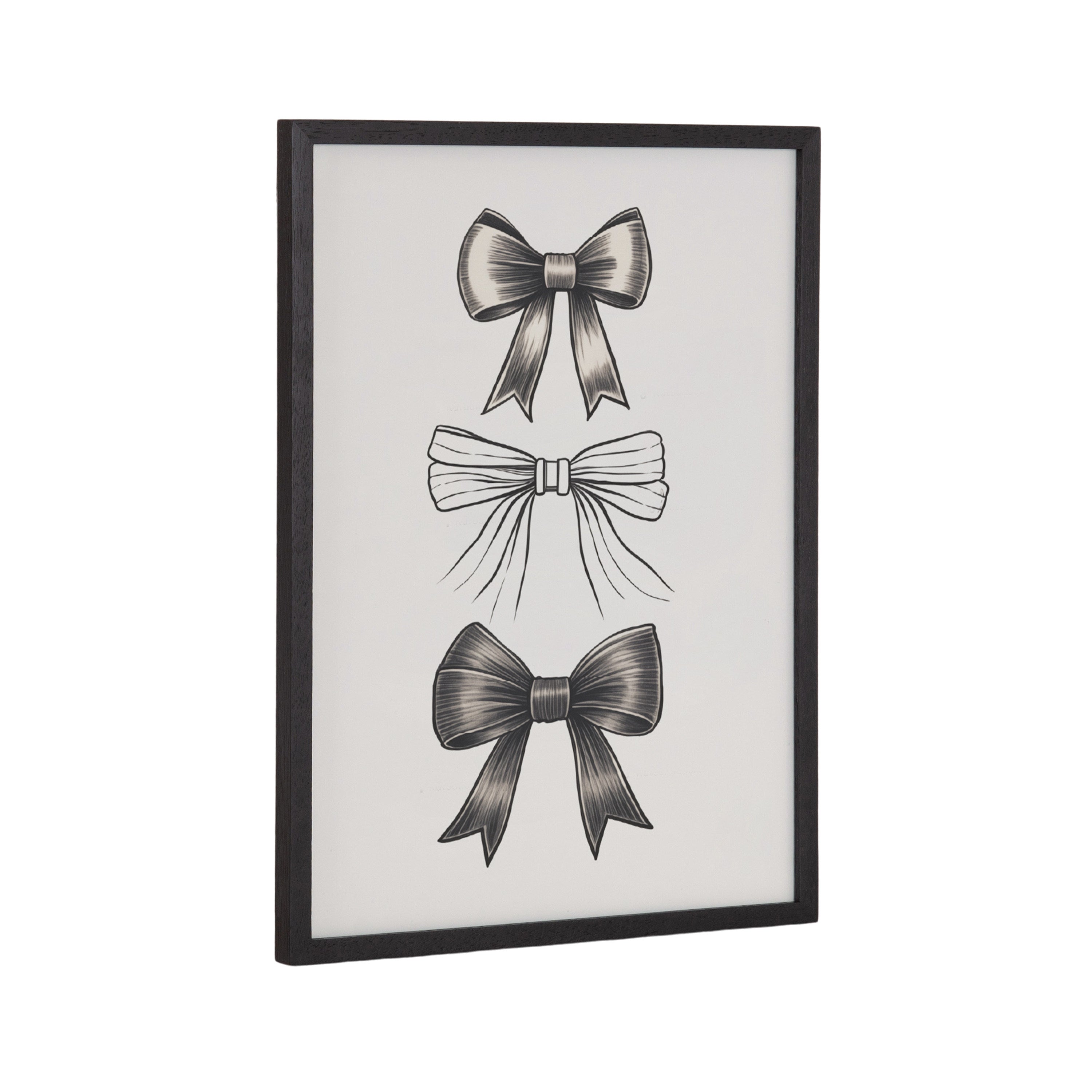 Gallery Coquette Preppy Retro Girly Black Bows Print by The Creative Bunch Studio