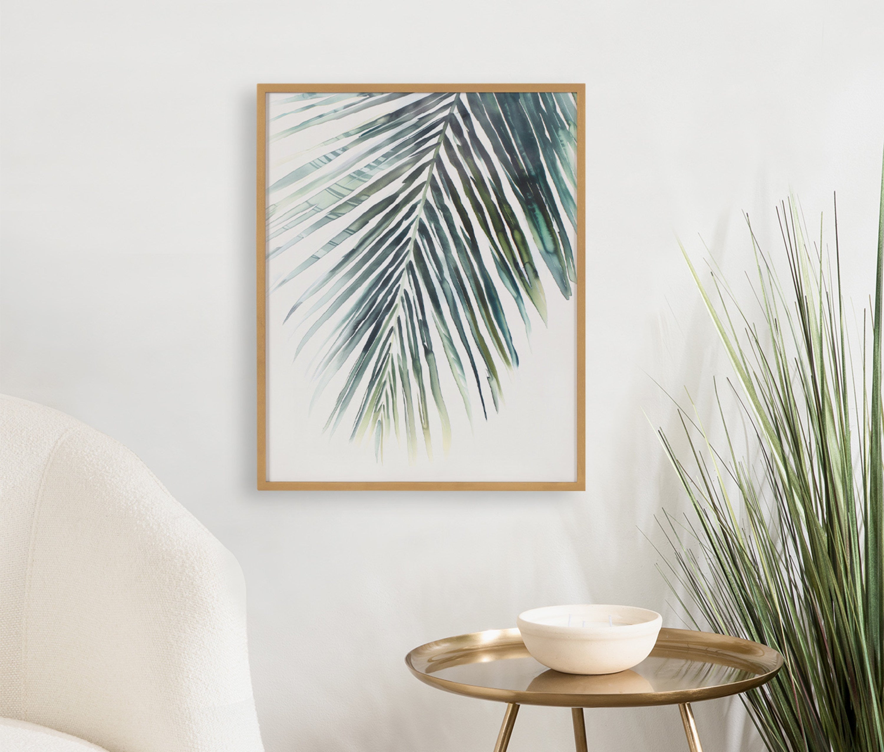 Gallery Tropical Modern Botanical Palm Print by The Creative Bunch Studio