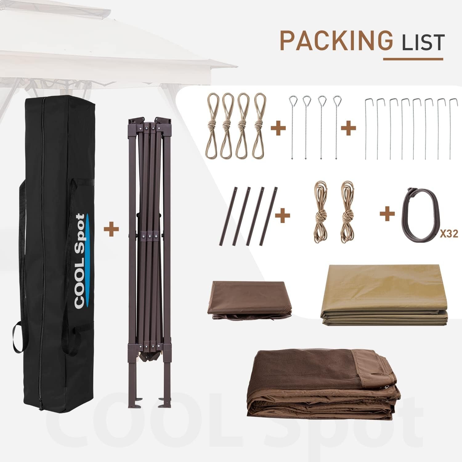 11x11 Pop Up Gazebo With Mosquito Netting Instant Setup Outdoor Garden Canopy Shade Shelter