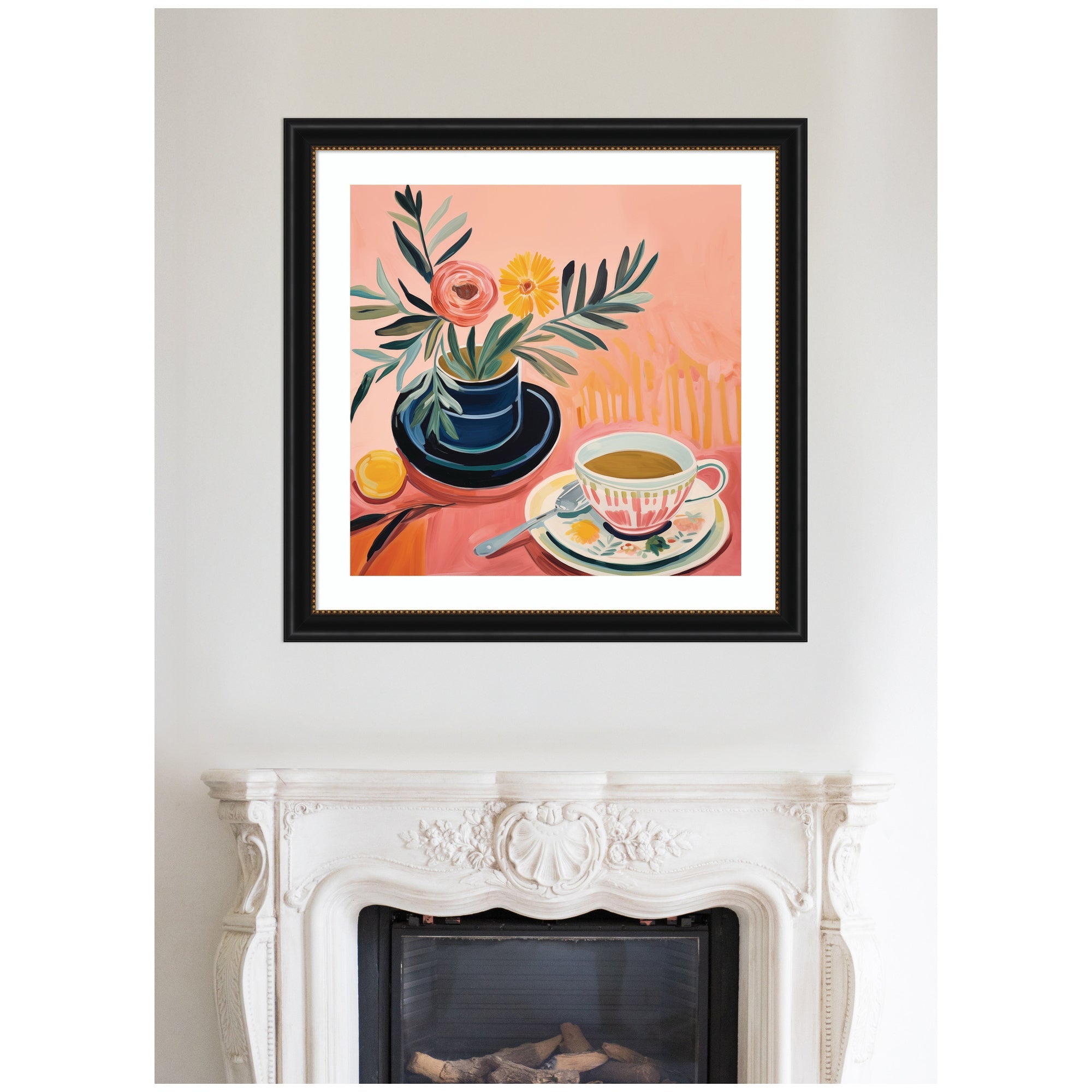 Framed Art Cozy Coffee by The Creative Bunch Studio