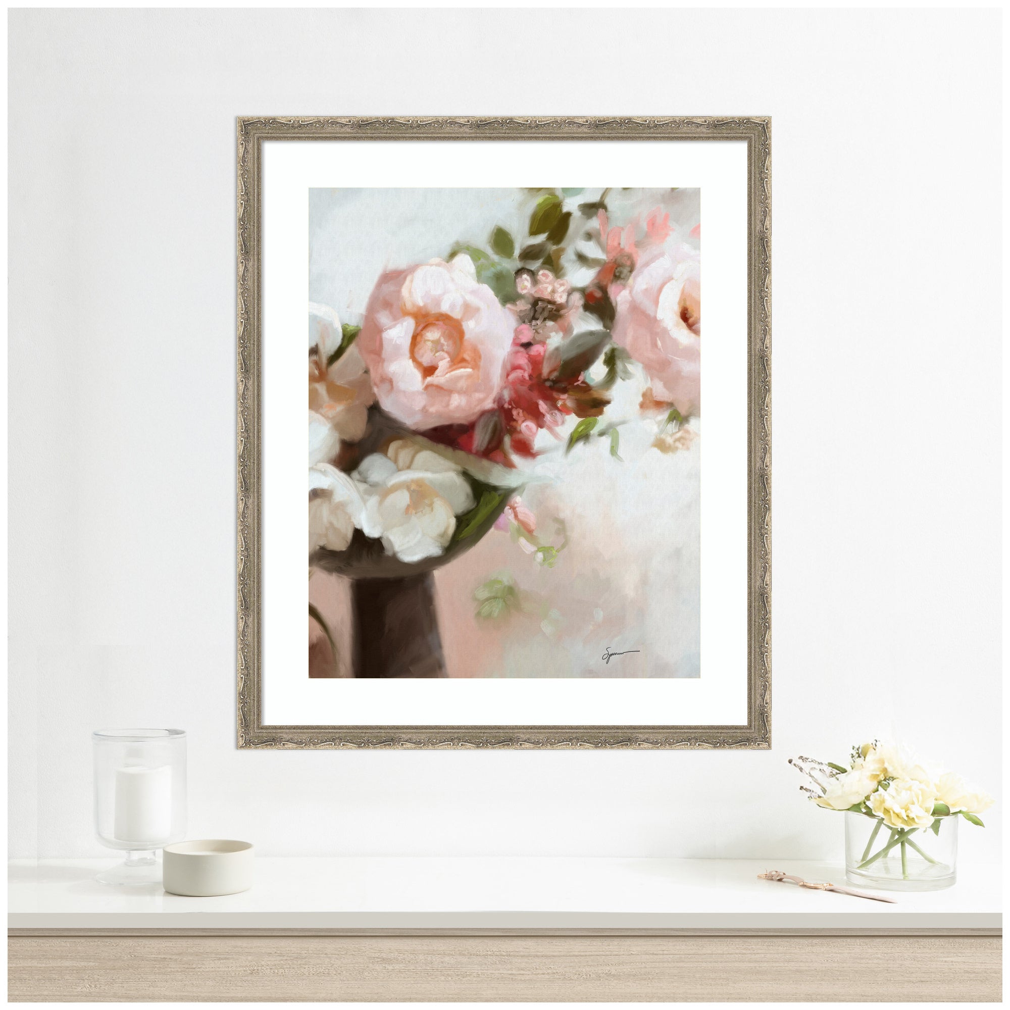 Everythings Peachy by Mary Sparrow Framed Wall Art Print
