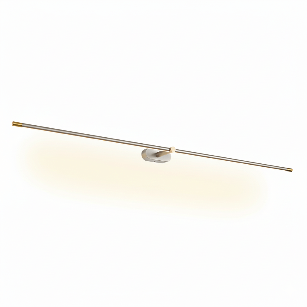 Linora | Linear LED Wall Sconce with Dimmable Warm Light | Metal Vanity Lamp for Mirrors