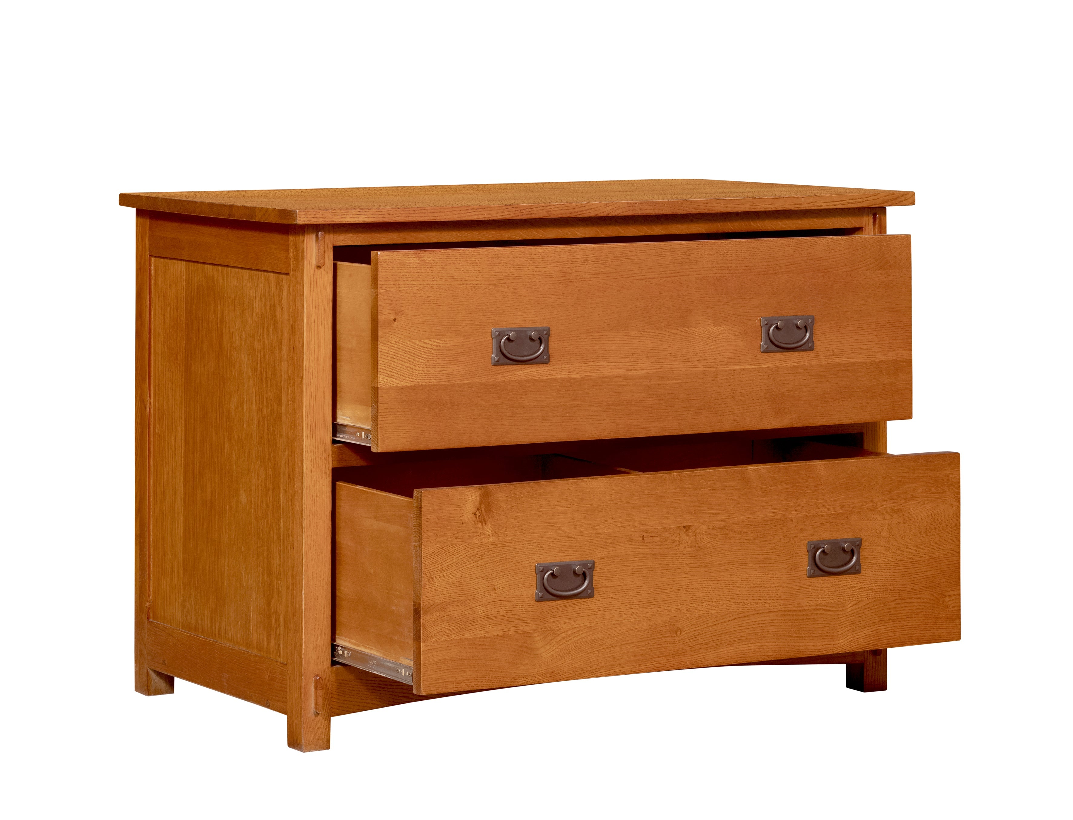 Mission Oak 2 Drawer Lateral File Cabinet - Michael's Cherry stain