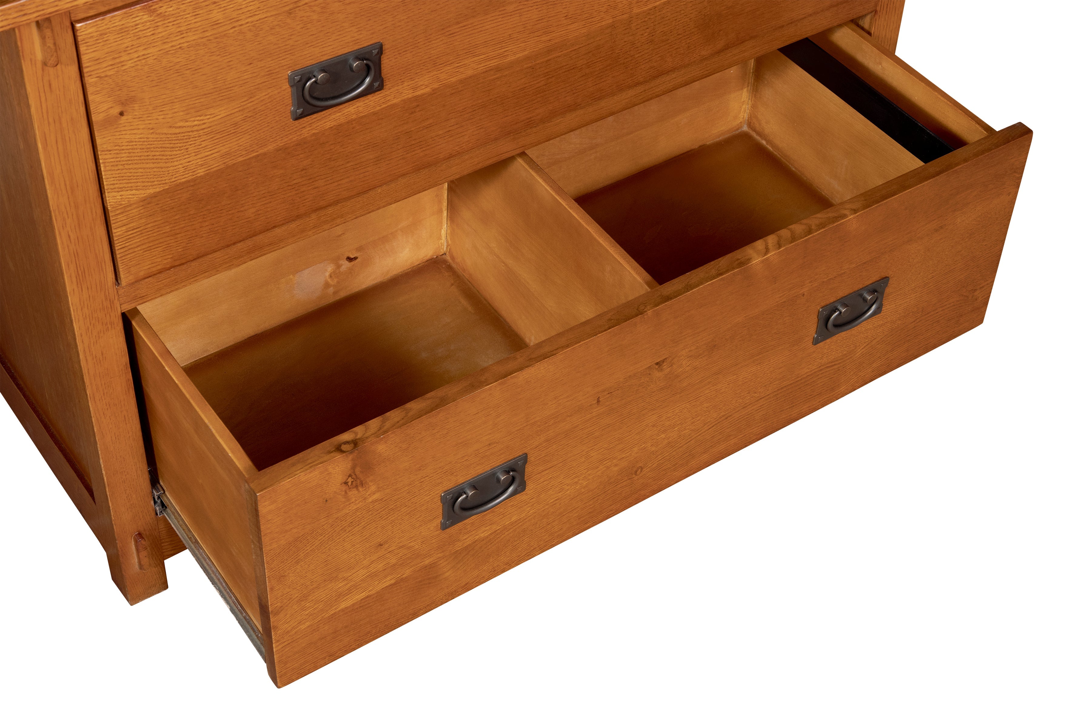 Mission Oak 2 Drawer Lateral File Cabinet - Michael's Cherry stain