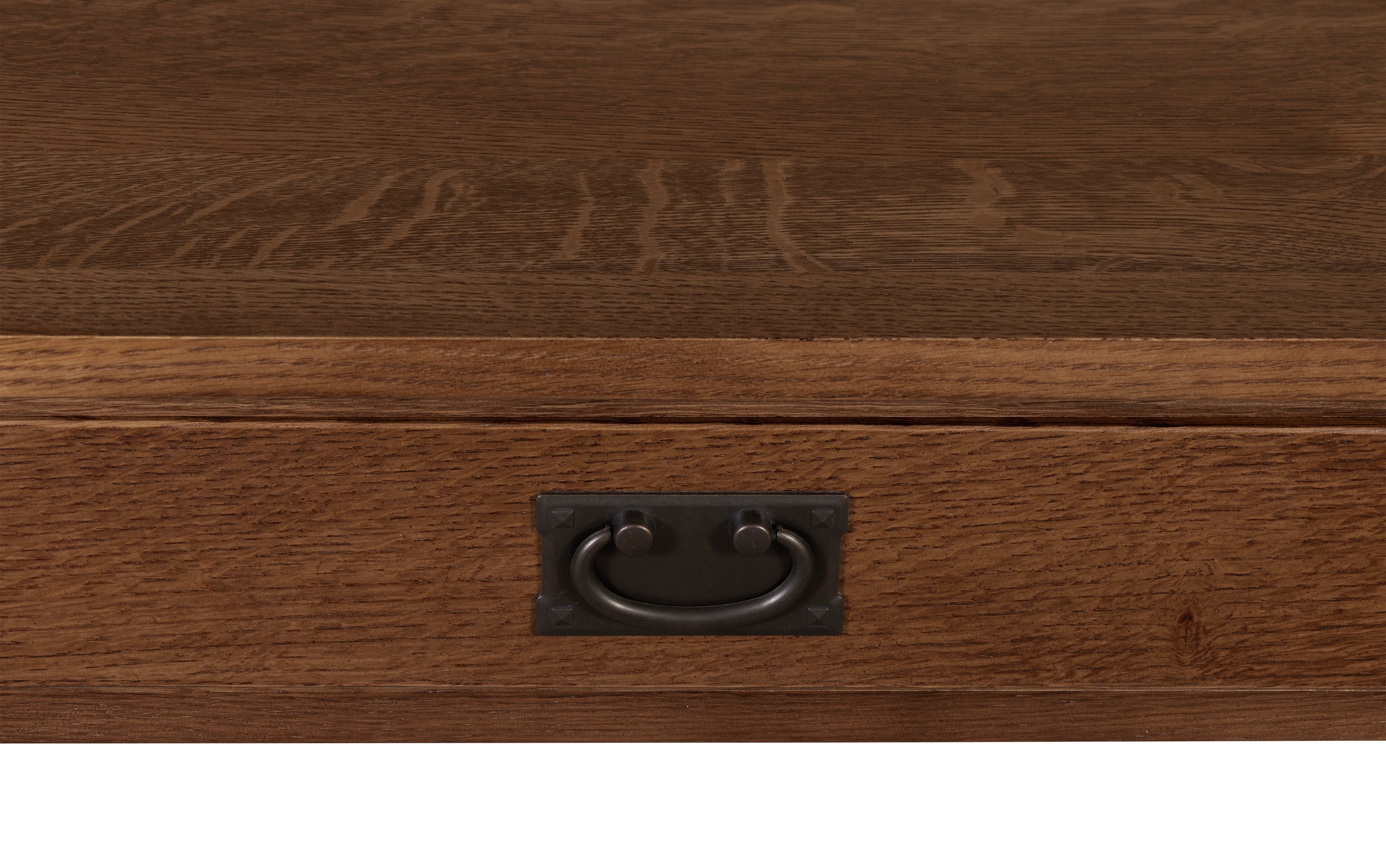 Mission 1 Drawer Crofter Style Console Table - Walnut Stain