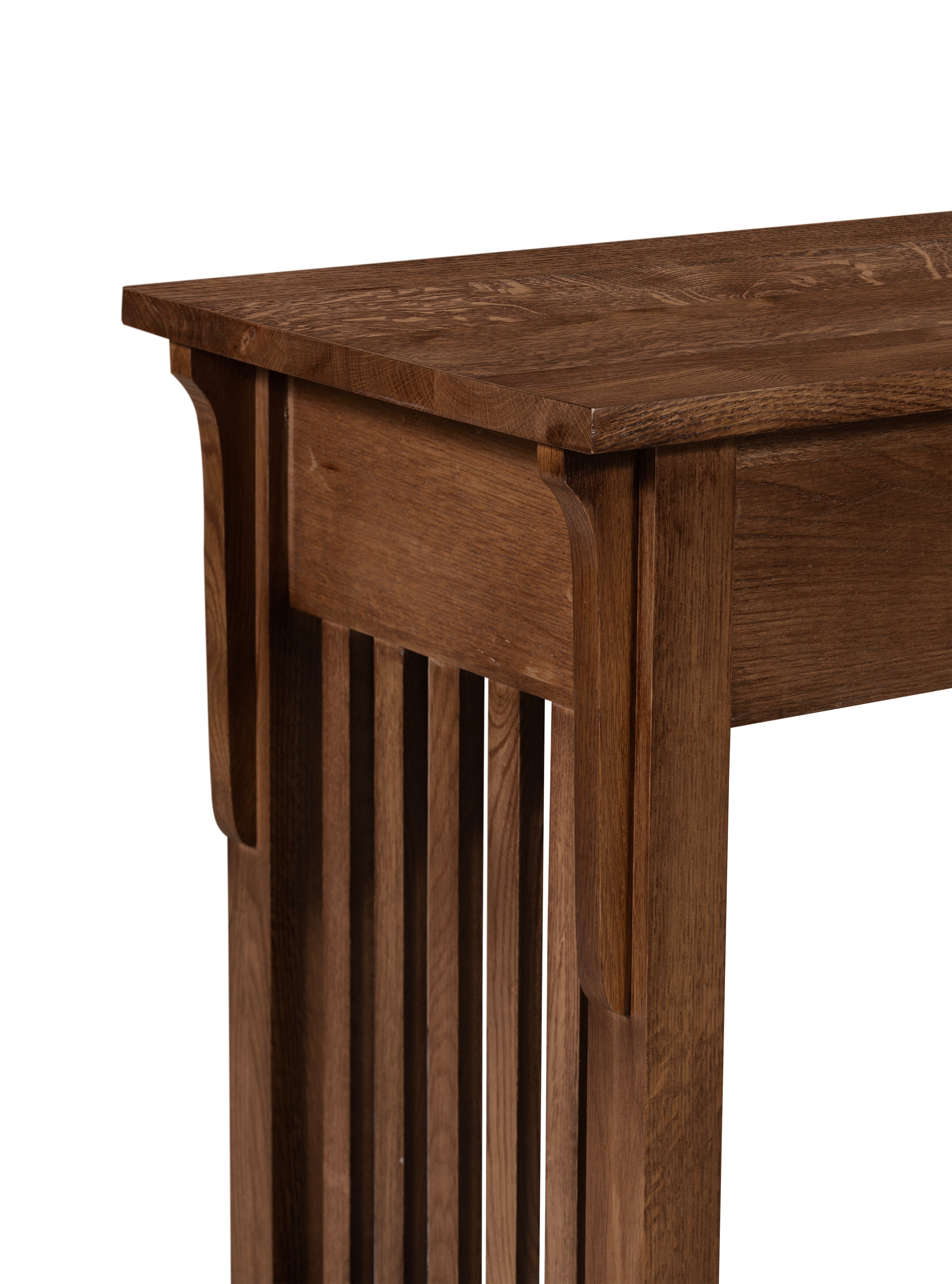 Mission 1 Drawer Crofter Style Console Table - Walnut Stain