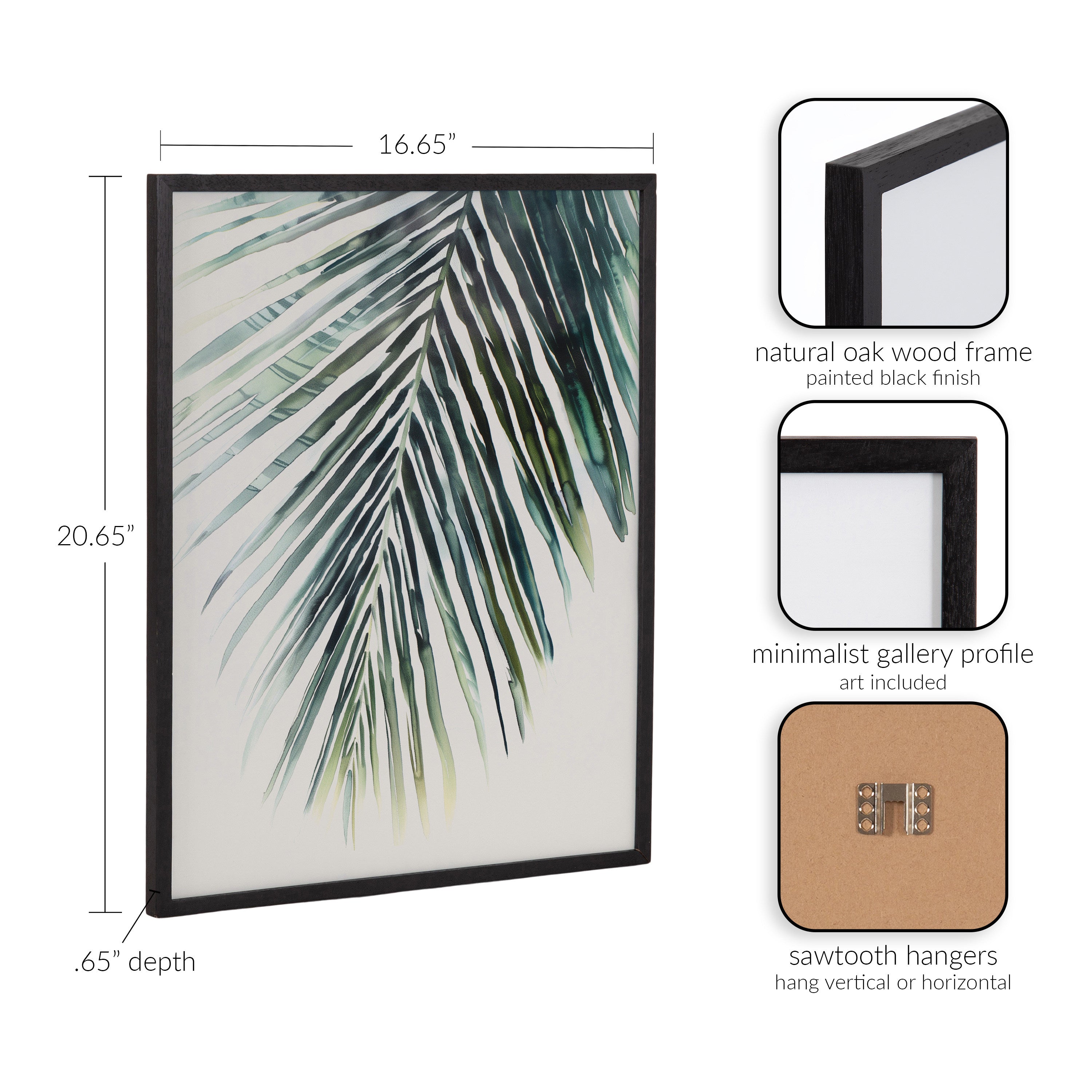 Gallery Tropical Modern Botanical Palm Print by The Creative Bunch Studio