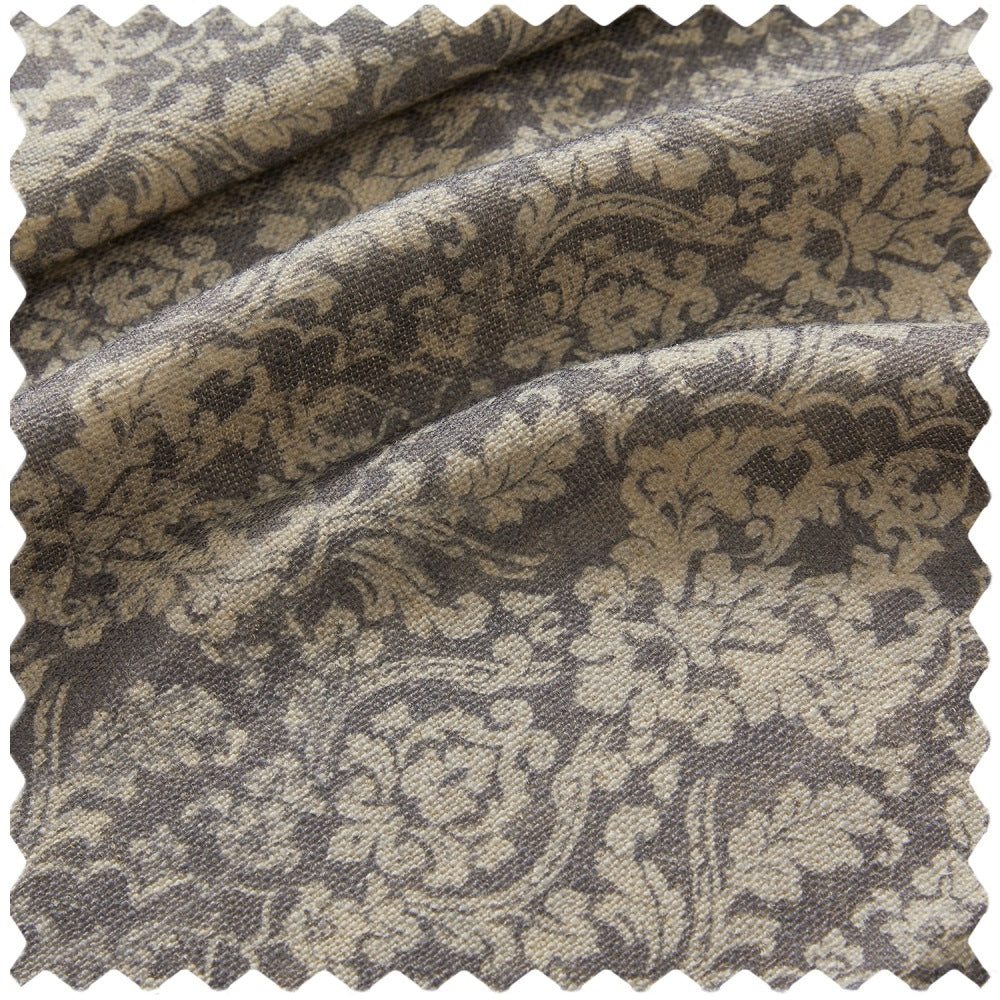 Josephine Printed Damask Linen Custom Curtains