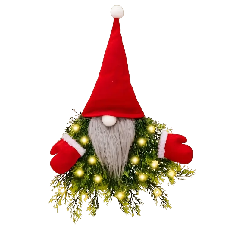 Whimsical Artificial Maple Gnome Door Hanging Decoration-0