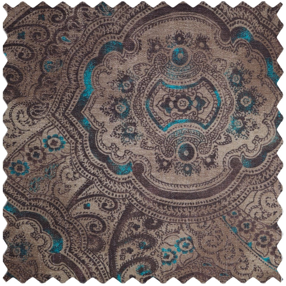 Jules Dark Purple Damask Curtains